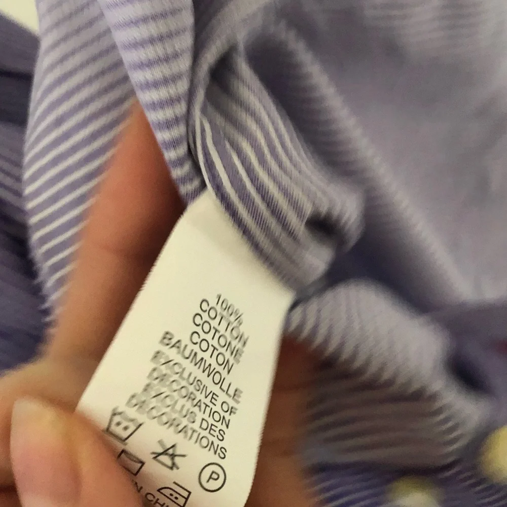 Robert Graham Purple White Striped Dress Shirt 43 / 17 - Picture 10 of 10
